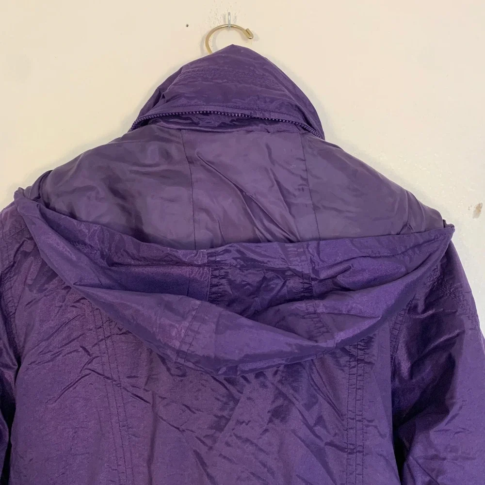 NILS Purple Hooded Ski Jacket Women's Size 12 Winter Coat Warm Puffer‎ Outerwear